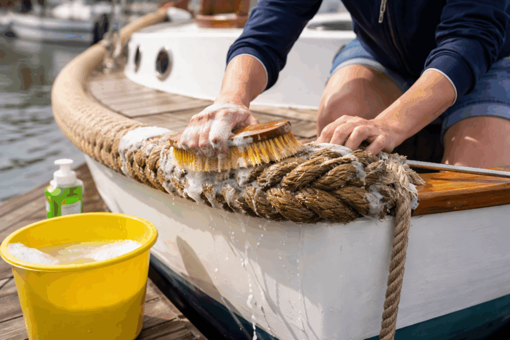 kabelaring boot schoonmaken