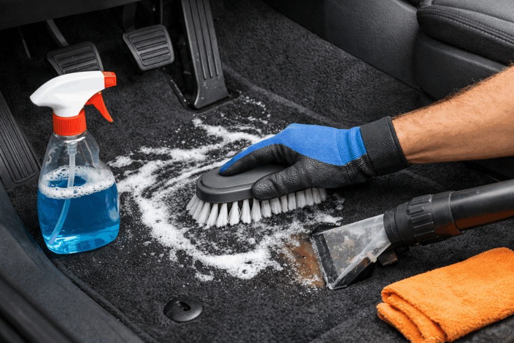 auto tapijt schoonmaken