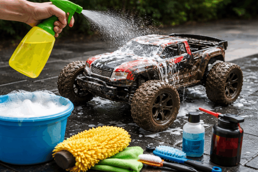 rc auto schoonmaken