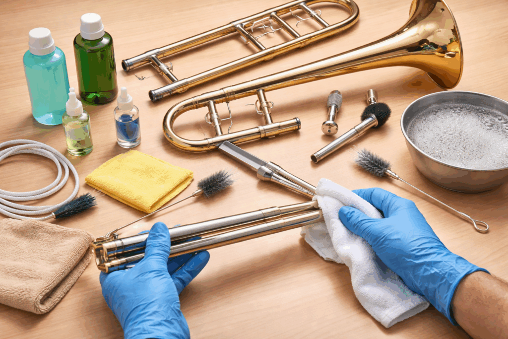 trombone schoonmaken